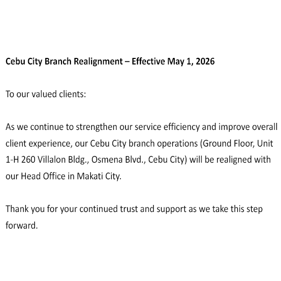 Cebu City Branch Realignment
